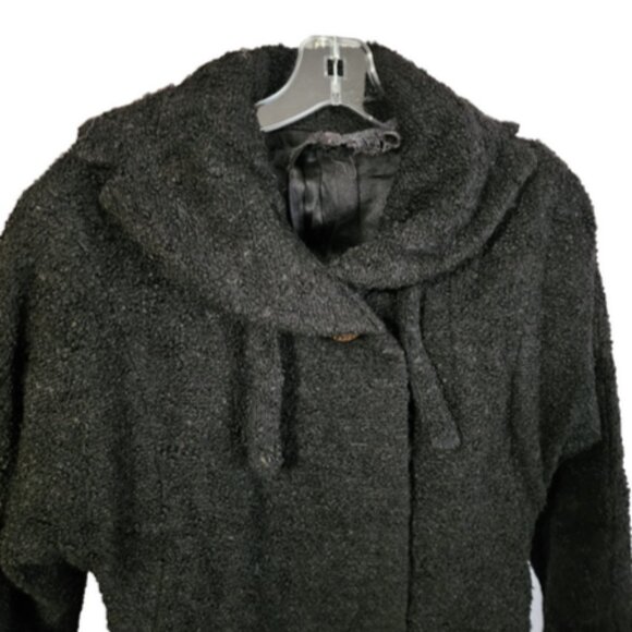 Antique J Johnson & Sons New Haven Ct Jim-Straw Original Women's Black Coat RARE - Picture 3 of 14